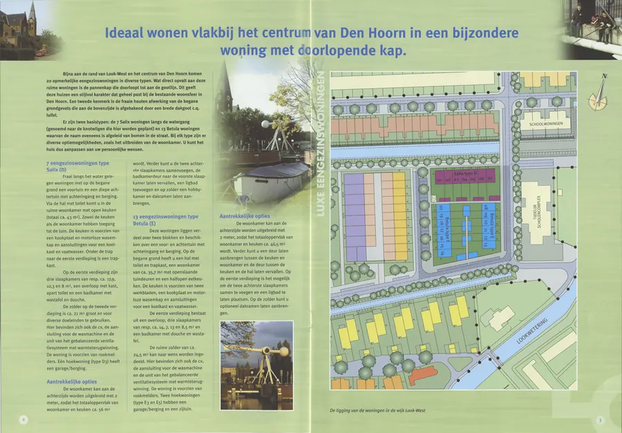 Spread LookWest met situatietekening