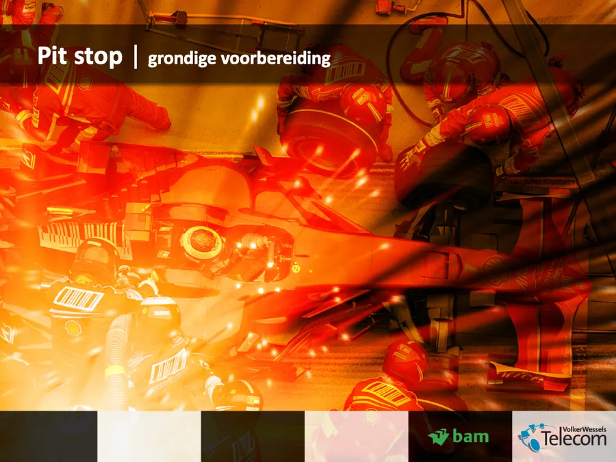 Presentatieslide Pit stop, grondige voorbereiding