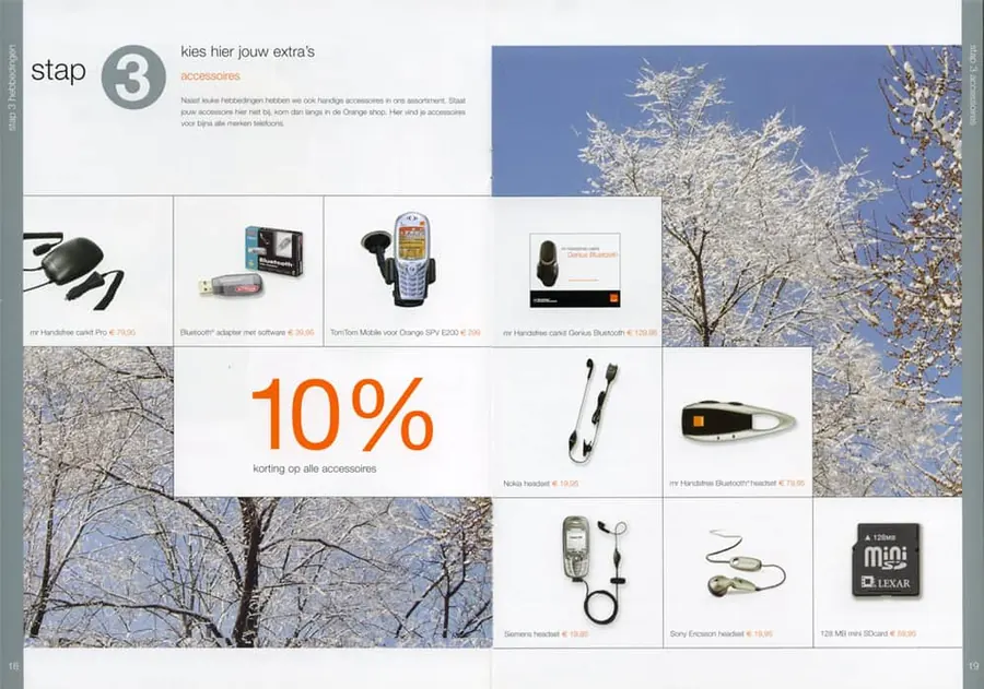 Spread uit Orange magazine