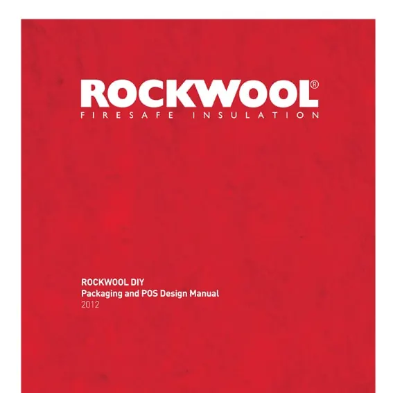 Omslag Rockwool packaging en POS design manual