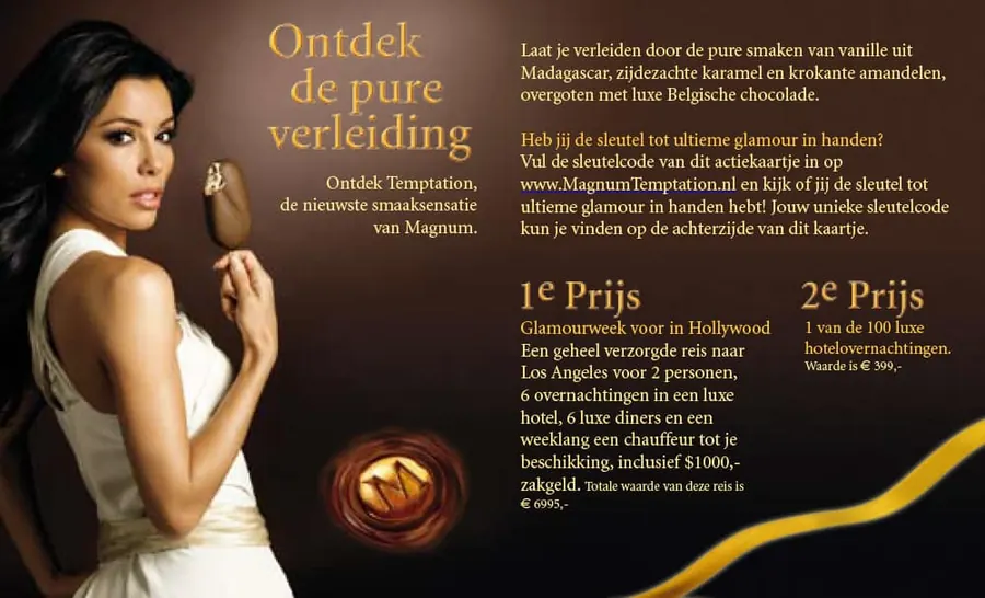 Magnum kanskaart, achterzijde