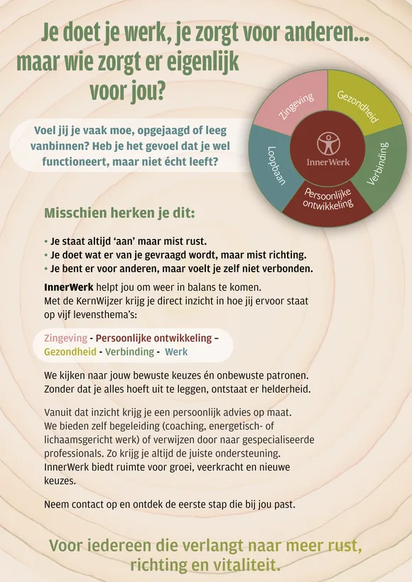 Voorkant flyer InnerWerk