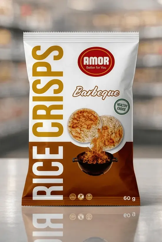 Zak Amor rice crisps, barbecue