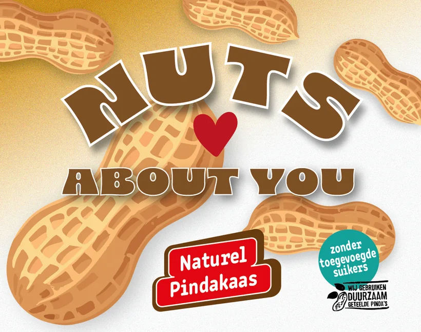 Etiket Nuts about You naturel pindakaas