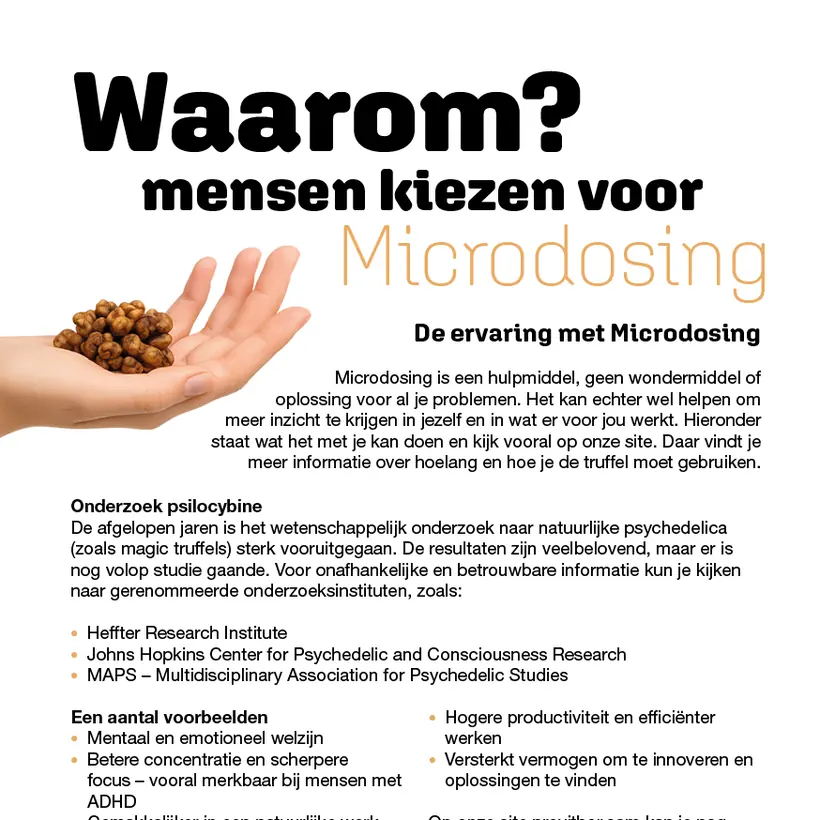 Flyer Provithor, achterzijde