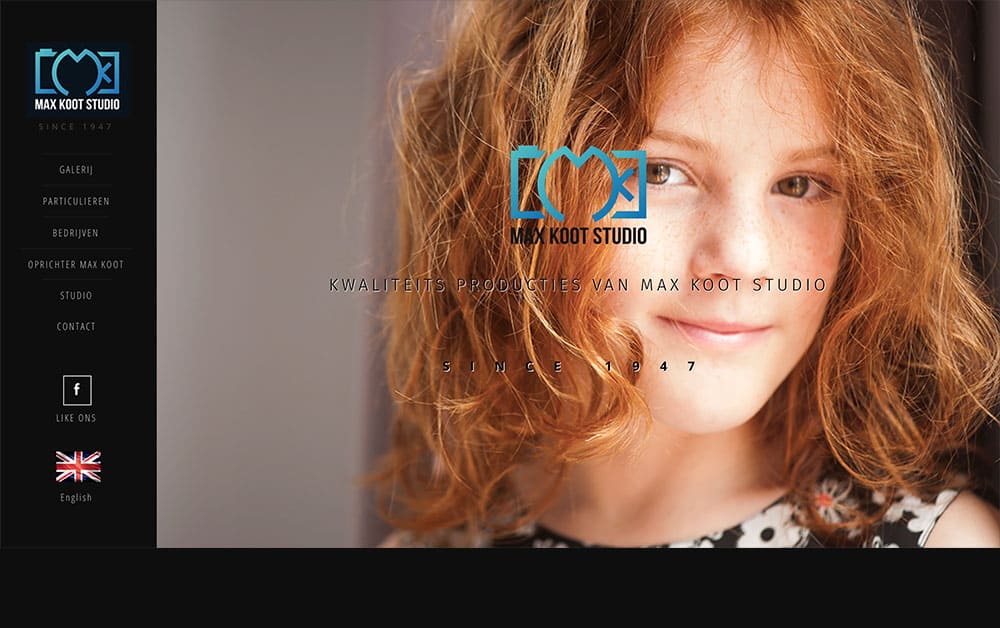 Homepage site van Max Koot Studio